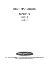 Hotpoint TDL15 User manual