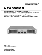 EHQ POWER VPA600MB User manual