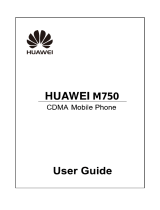 Huawei M750 User manual