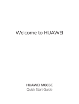 Huawei M865C User manual