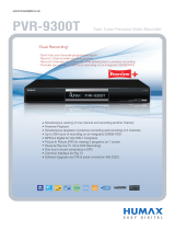 Humax PVR-9300T User manual