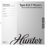 Hunter Fan 23412 User manual