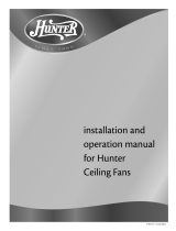 Hunter Fan 41844-01 User manual