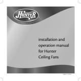Hunter Fan 42008-01 User manual