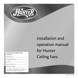 Hunter Fan 42735-01 User manual
