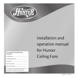 Hunter Fan 20810 User manual