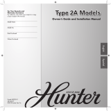 Hunter Fan 20772 User manual