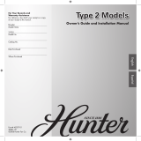 Hunter Fan 45037-01 User manual