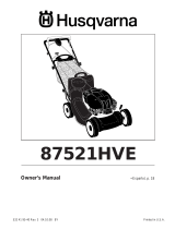 Husqvarna 87521HVE User manual