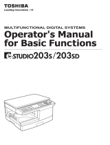 Toshiba 203sd User manual