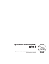 Husqvarna K950 User manual