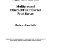 Hypertec FastPrint Multiprotocol Ethernet/Fast Ethernet Print Server Hardware User manual