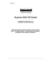 Hypertec ISDN 10T Router User manual