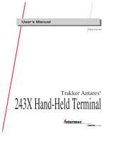 Intermec 243XHand-HeldTerminal 243X User manual