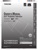 Toshiba 62HMX84 User manual