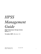 IBM High Performance Storage System HPSS User manual