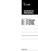 ICOM IC F110S User manual