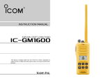 ICOM IC-GM1600 User manual