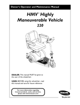 Invacare HMV 220 User manual