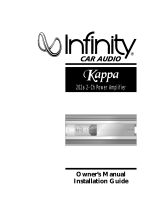 Infinity 202a User manual
