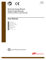 Ingersoll-Rand ETW-E75 User manual