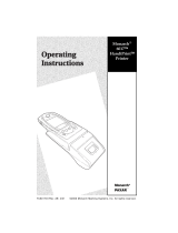 Paxar Monarch HandiPrint 6017 User manual