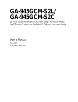Gigabyte GA-945GCM-S2C User manual