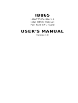 Intel 865G User manual