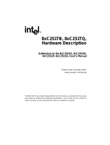 Intel 8xC251TB User manual