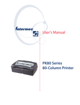 Intermec PK80 Series User manual