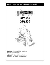Invacare XP6520 User manual