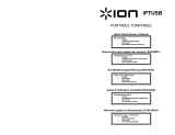 iON IPTUSB User manual