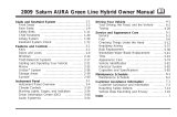 Saturn Aura 2009 User manual