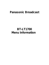 Panasonic BT-LT1700 User manual