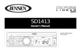 Jensen SD1413 Owner's manual