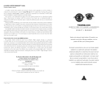 JL Audio TR350-CXi User manual
