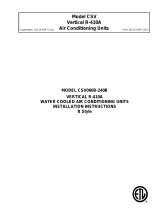 Johnson Controls CSV060B-240B User manual