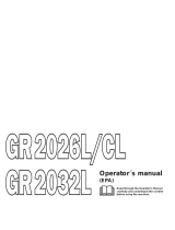 Jonsered GR2026L/CL User manual