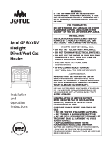 Jotul GF 600 DV User manual