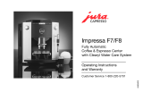 Jura Capresso F7/F8 User manual