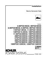 Kohler 100EFOZ/125EOZ User manual