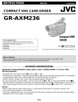 JVC GR-AXM236 User manual
