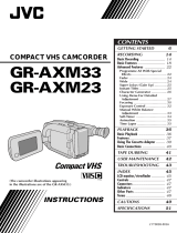 JVC GR-AXM33 User manual