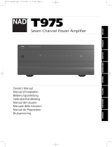 NAD T975 User manual
