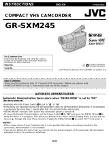 JVC GR-SXM245 User manual