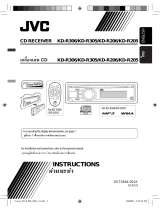 JVC KD-R305 User manual