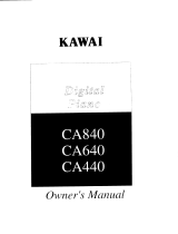 Kawai CA840 User manual