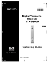 Sony VTX-D800U User manual