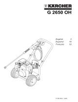 Kärcher G 2650 OH User manual
