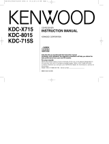 Kenwood KDC-X715 User manual